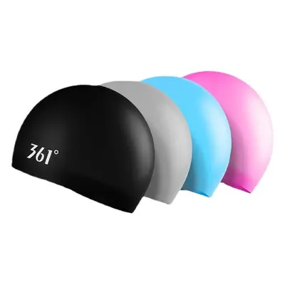 361 Swimming Cap Adult Unisex Professional Waterproof Comfortable Silicone Cap Fashion Large Size Training Swimming Cap