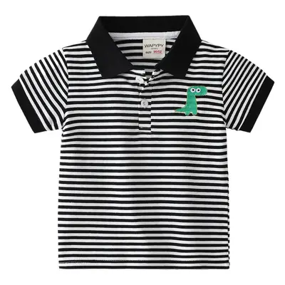 Boys Striped Polo T-Shirt 2024 Summer