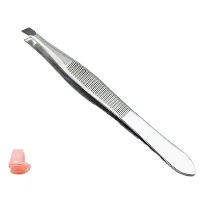 Stainless Steel False Eyelash Tweezers with Swallowtail