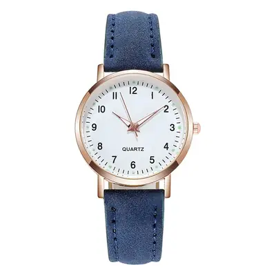 Luminous Watch for Women, Digital Retro Frosted Leather, Fresh and Casual Quartz Watch, Luminous Retro Style