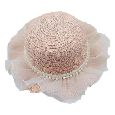 Girls Straw Hat Sun Hat Princess Bag Beach Hat