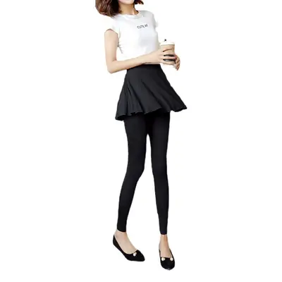 Women Pleated Skirt & Leggings Set Summer Wear