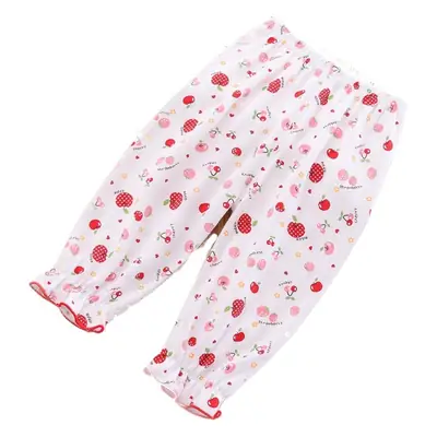 Women's Anti-Mosquito Baby Pants White Floral Print