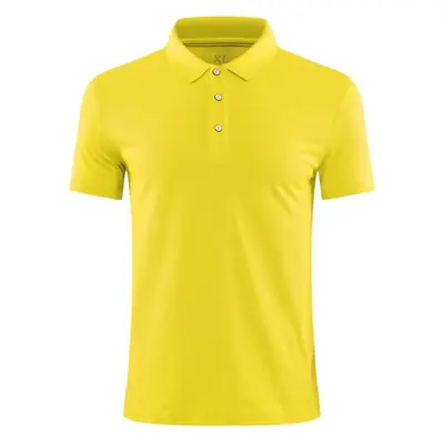 Men White Short Sleeve Polo T-Shirt