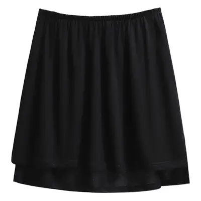 Black Fat Sister Layered Shorts Plus Size Women