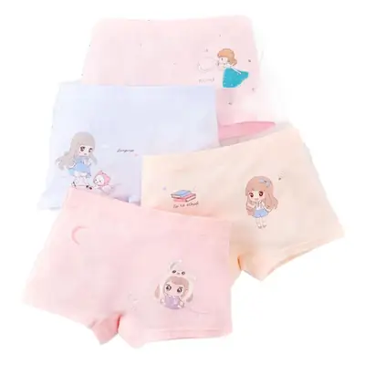 Children Cotton Boxers Large Size Four Corner