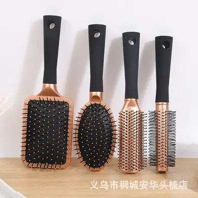 Gold Painted Hair Comb for Body Massage