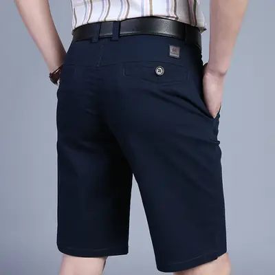 Men's Cotton Crossbody Shorts Middle-aged Style Large