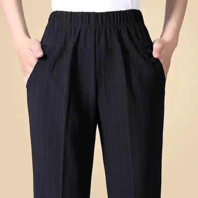 Black Straight Leg Pants for Women 2025