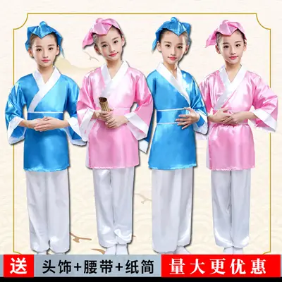 Pink Hanfu Children's Costumes for Kindergarten & Parties
