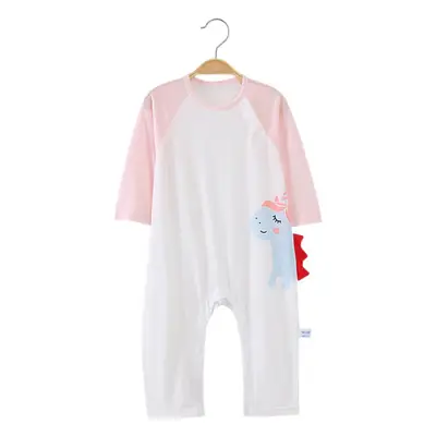 Baby Hakka Outfit Pink White Adjustable Button