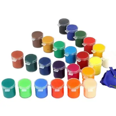There is a saying that acrylic painting 12-color conjoined watercolor gouache pigment 3ml children can finger DIY painting art pigment