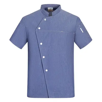 Men & Women Black Button-Up Pastry Overalls Set