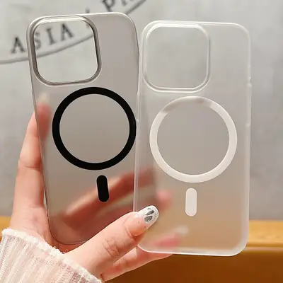 iPhone 16 Transparent Magnetic Phone Case 15"