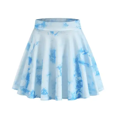 Halloween Ghost Print Mini Skirt Set