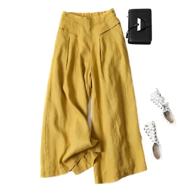 Black Loose Ankle-Length Women's Pants 2025