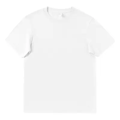 Women Pure Cotton Light White T-Shirt Round Neck