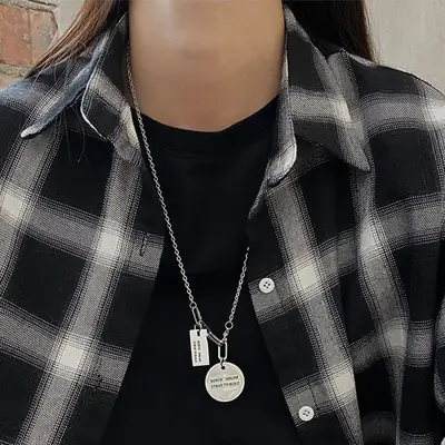 European American Style Street Necklace Men Women Hip Hop Fashion