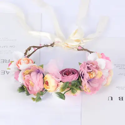 Floral Hairband for Women Wedding Party Hair Accessories