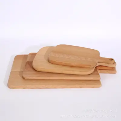 Solid Wood Beech Handle Cutting Board 16"