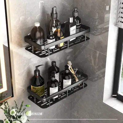 Suction Toilet Storage Rack Wall Hanging Bathroom Storage
