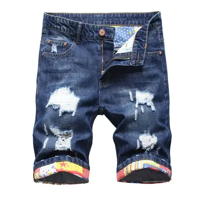 Ripped Denim Shorts for Men 2024 Export Style