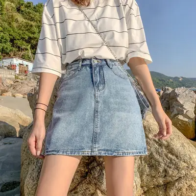 Women Denim High Waist Shorts 2021 Summer