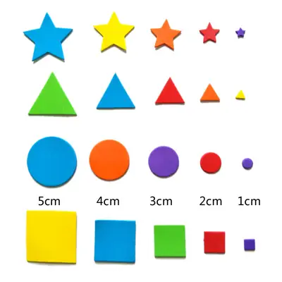 EVA Patch Stickers 1-5cm Round Square Triangle Pentagram Geometric
