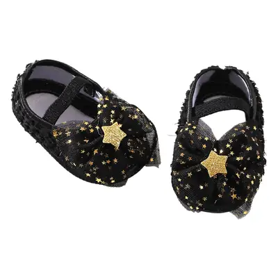 New baby shoes hair band set Europe and the United States cute bow princess shoes 0-3-6-9-12 months baby shoes