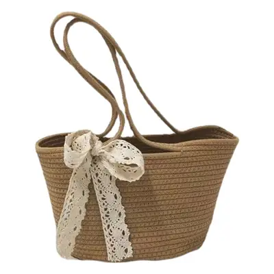 Cotton Rope Shoulder Bag for Women Casual Handbag