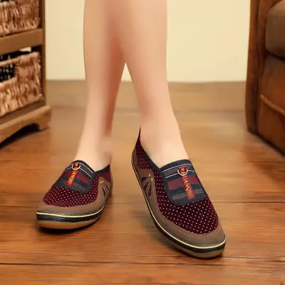 Women's 2025 Cloth Shoes with Soft Rubber Soles