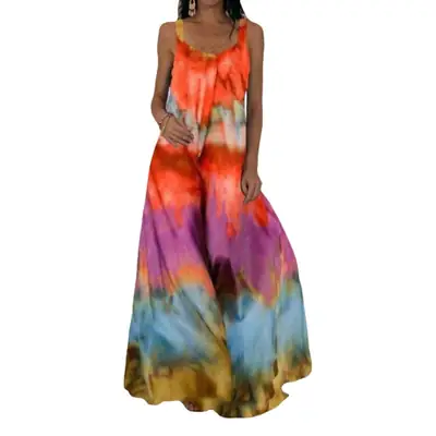 2023 Light Green 3D Swirl Tie-dye Dress