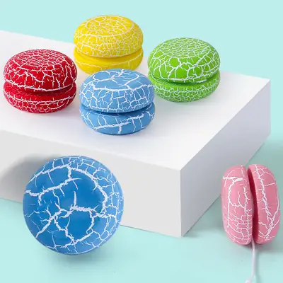 New Wooden Crack Yo-Yo for Primary School Students Swing Finger Puzzle Creative Sports Yo-Yo Yo Wooden