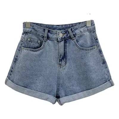 Black High-Waisted Slim Shorts for Women
