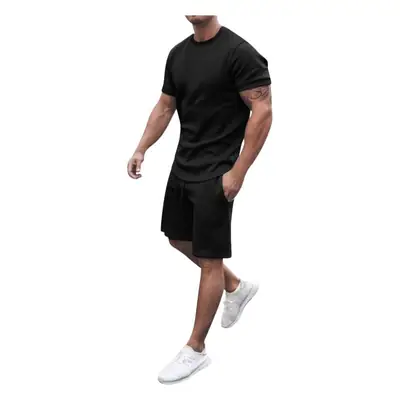 Men White Shorts Suit Summer Sports Wear