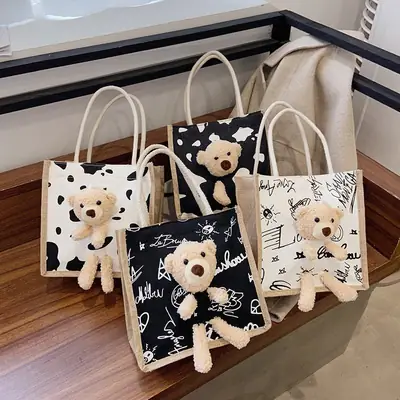 Cute Cartoon Bear Handbag for Women