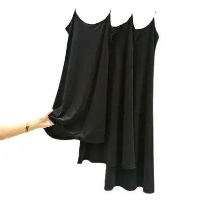 Summer Ice Silk Sleeveless Skirt Dress Large