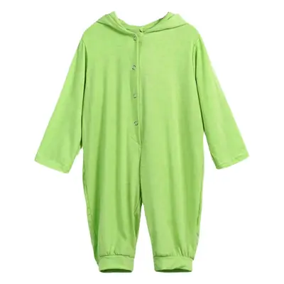 Cute Dinosaur Hooded Jumpsuit for Baby Girls Green