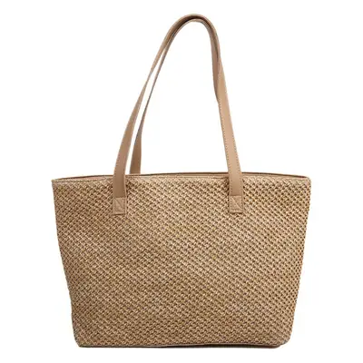 Women Woven Large Tote Bag 2021 Spring Korean Style