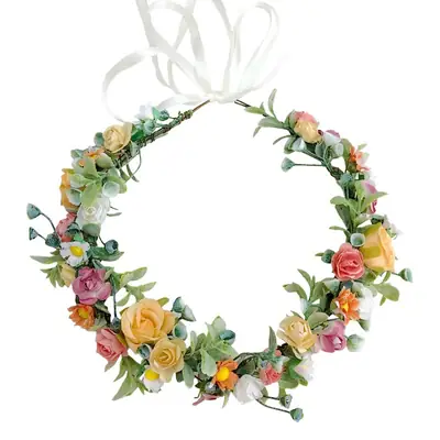 Spring Rose Daisy Headband for Girls Party Gift