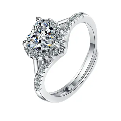 Flash Zircon Ring with Cross-Border Design
