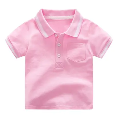 Dinosaur Printed Boys Summer Polo Shirt White