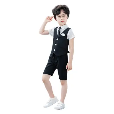 Kids Korean Style 2-Piece Suit Black
