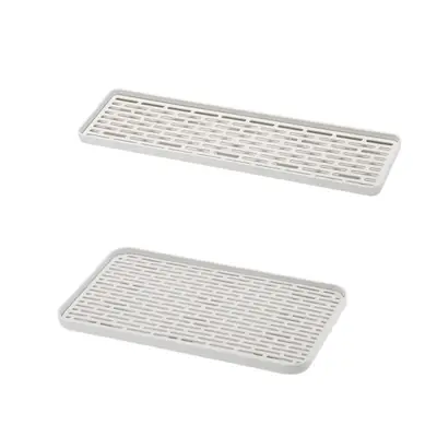 Japanese Double-layer Draining Tray Rectangular Kitchen Water Cup Holder