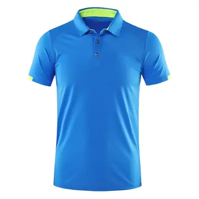 Ice Silk Polo Shirt Black Yellow Quick Dry