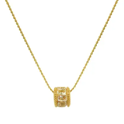 18K Gold Necklace Earrings Set for Women