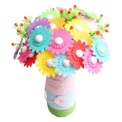 Kindergarten Button Bouquet DIY Kit for Girls