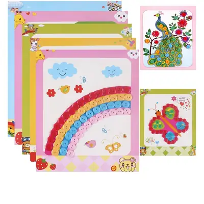 Children's Button Painting Set 12 Pieces 221x19CM
