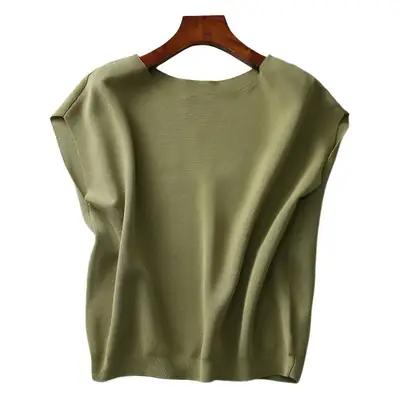 Women Purple Short Sleeve T-Shirt Summer 2024