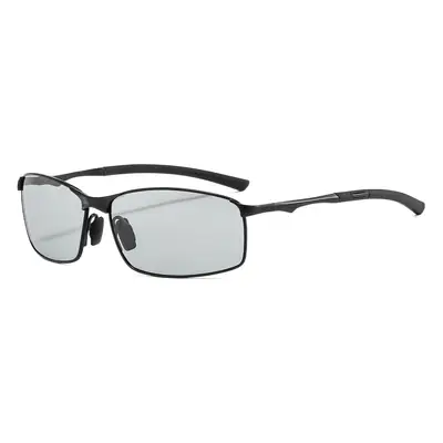 Men Metal Polarized Sunglasses Blue Mirror